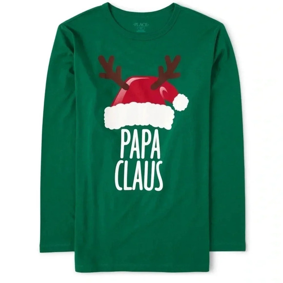Papa Claus Graphic Long Sleeve Tee, Size Extra Large - Picture 1 of 3